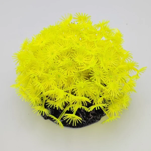 Kunstig koral Xenia (Yellow) 9x9x10 cm